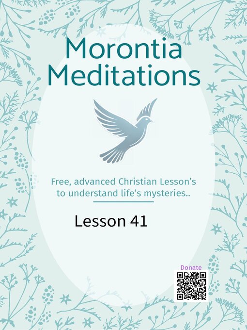 Title details for Morontia Meditations, Lesson 41 by Stephen Ebanks - Available